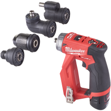 Milwaukee 12 v boremaskine m/ 4 patroner, M12 FDDXKIT-202X