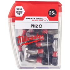 Milwaukee, BITS SHOCKWAVE PH2X25MM CD 25P