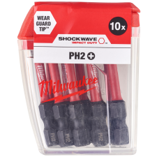 Milwaukee, BITS SHOCKWAVE PH2X50MM CD 10P