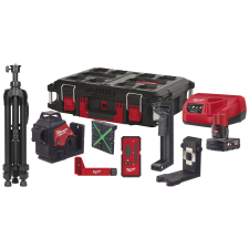 Milwaukee 3-planslaser, M12 3PLKIT-401P