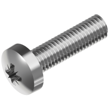 Maskinskruer PH poz A2 din 7985A, 4 x 8 mm