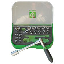 DJ Topnøglesæt 1/4", 1/4" 23 dele