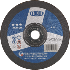 Tyrolit slibeskive secur 27 E, 178 x 7 x 22,2 mm