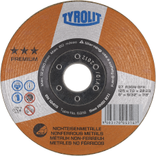 Tyrolit slibeskive SECUR 27E, 178 x 7 x 22,2 Aluminium