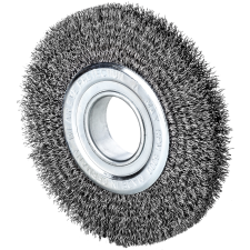 Lessmann rundbørste stål 0,20 mm tråd, Ø 150 mm x 22/24 incl. adaptersæt