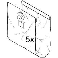 Filterpose 2-lags m/luk., PU 5 stk pk. for SQ 651-11