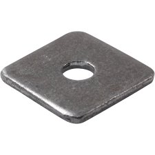 Spændeplade 4-kantet sort, 16 mm udv. 50x50